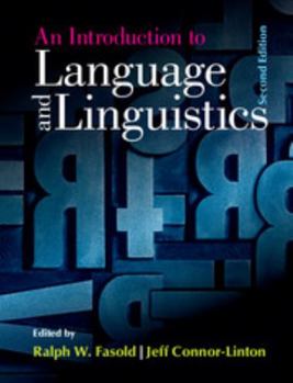 Paperback An Introduction to Language and Linguistics Book