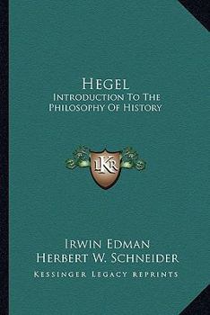 Paperback Hegel: Introduction To The Philosophy Of History Book