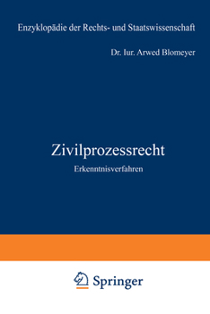 Paperback Zivilprozessrecht: Erkenntnisverfahren [German] Book