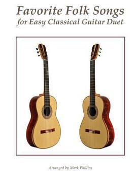 Paperback Favorite Folk Songs for Easy Classical Guitar Duet Book