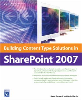 Paperback Building Content Type Solutions in Sharepoint 2007 Book