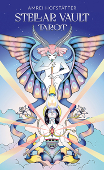 Misc. Stellar Vault Tarot: 78 Silver-Edged Tarot Cards, Futuristic Anime & Art Deco Style, Includes 104-Page Illustrated Guidebook Book