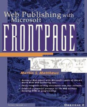 Paperback Web Publishing with Microsoft FrontPage Book