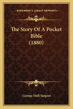 Paperback The Story Of A Pocket Bible (1880) Book