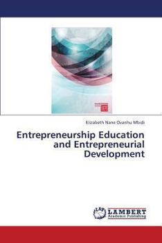Paperback Entrepreneurship Education and Entrepreneurial Development Book
