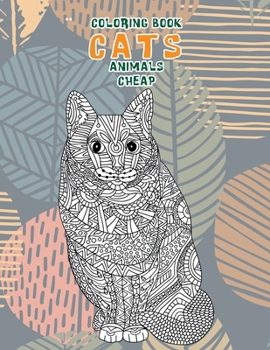 Paperback Coloring Books Cheap - Animals - Cats Book