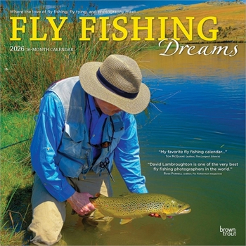 Fly Fishing Dreams Official 2026 12 X 24 Inch (Hanging) Monthly Square Wall Calendar