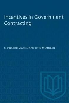 Paperback Incentives in Government Contracting Book