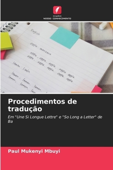 Paperback Procedimentos de tradução [Portuguese] Book