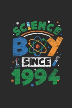 Science Boy Since 1994: Graph Paper Notebook / Journal (6 X 9 - 5 Squares per inch - 120 Pages) - Birthday Gift Idea For Scientist, Student And Teacher