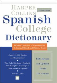 Hardcover HarperCollins Spanish College Dictionary Book