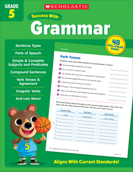 Paperback Scholastic Success with Grammar Grade 5 Workbook Book