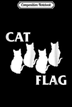 Paperback Composition Notebook: Funny Cat Flag Hardcore Music Parody - Journal/Notebook Blank Lined Ruled 6x9 100 Pages Book