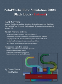 Hardcover SolidWorks Flow Simulation 2024 Black Book