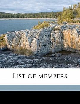 Paperback List of Members Volume 1914 Book