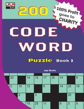 Paperback 200 CODE WORD Puzzle Book 3 [Large Print] Book