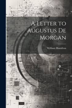 Paperback A Letter to Augustus De Morgan Book