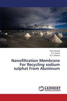 Paperback Nanofiltration Membrane For Recycling sodium sulphat From Aluminum Book
