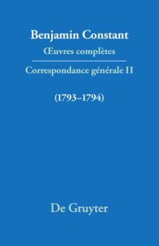 Hardcover Correspondance 1793–1794 (Quatrieme Periode (1821-1830)) (French Edition) Book