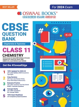 Paperback Oswaal CBSE Class 11 Chemistry Question Bank (2024 Exam) Book