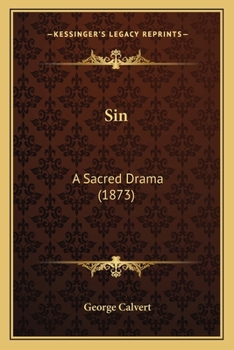 Paperback Sin: A Sacred Drama (1873) Book