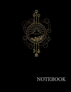 Brilliant Golden Mandala Black Notebook| Brilliant Golden Mandala Black Notebook Grid Sturdy High Quality Premium White Paper 8.5x11 pages| Notebook ... For Man| Journal For Work (Golden Black)