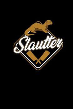 Slautter: 6x9 Notebook Dotted Otter Gifts Funny Otter Lover Accessories For Butcher & Slaughterer Marine Otter With Cleaver