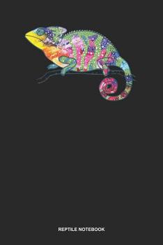 Reptile Notebook: Lined Log Book For Lizard Owner: Chameleon Journal Colorful Rainbow Gift