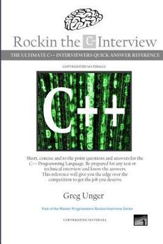 Paperback Rockin the C++ Interview Book