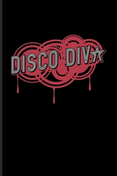 Paperback Disco Diva: Funny Eighties And Retro Undated Planner - Weekly & Monthly No Year Pocket Calendar - Medium 6x9 Softcover - For Rolle Book