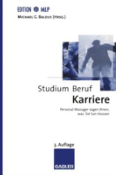 Paperback Studium -- Beruf -- Karriere: Personal-Manager Sagen Ihnen, Was Sie Tun Müssen [German] Book