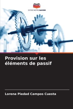 Paperback Provision sur les éléments de passif [French] Book