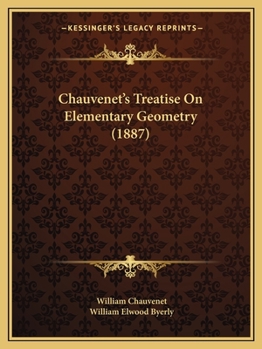 Paperback Chauvenet's Treatise On Elementary Geometry (1887) Book