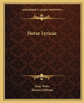 Paperback Horae Lyricae Book