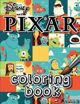 Paperback Disney Pixar Coloring Book Vol.1-2: Coloring Book: Stress Less Coloring Book