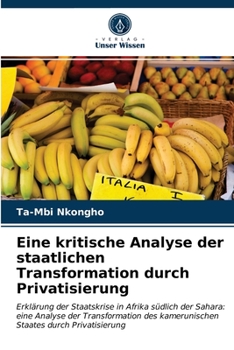 Paperback Eine kritische Analyse der staatlichen Transformation durch Privatisierung [German] Book