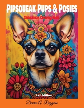 "Pipsqueak Pups & Posies" Chihuahua Coloring Book (1st. Edition)