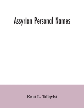Paperback Assyrian personal names Book