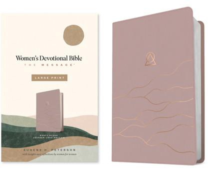 Imitation Leather The Message Women's Devotional Bible Large Print (Leather-Look, Dusty Blush) Book