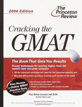 Paperback Cracking the GMAT, 2004 Edition Book