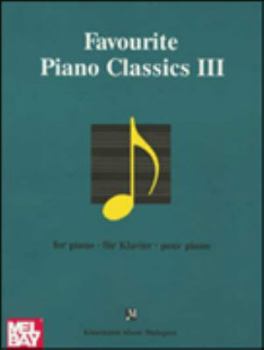 Paperback Favorite Piano Classics III Book
