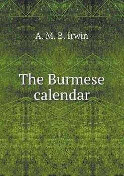 Paperback The Burmese calendar Book