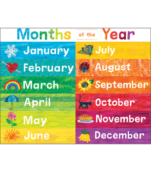 Wall Chart World of Eric Carle(tm) Months of the Year Chart Book