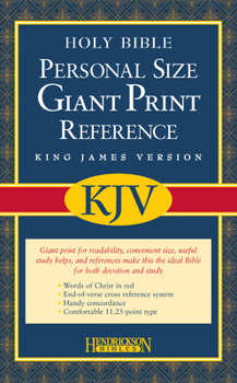Imitation Leather Personal Size Giant Print Reference Bible-KJV [Large Print] Book