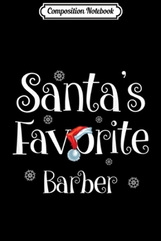 Paperback Composition Notebook: Santa's Favorite Bartender Funny Christmas Journal/Notebook Blank Lined Ruled 6x9 100 Pages Book