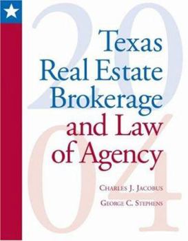 Paperback Texas Real Estate Brokerage and Law of Agency: 2004 Update Book