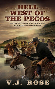 Paperback Hell West of the Pecos: A Classic Western [Large Print] Book
