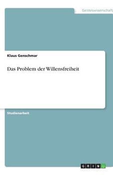 Paperback Das Problem der Willensfreiheit [German] Book