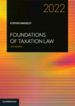 Paperback Foundations of Taxation Law 2022 Book