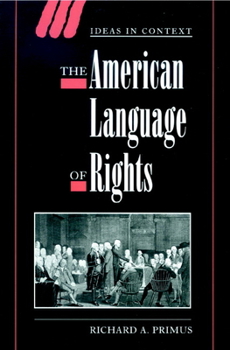 Hardcover The American Language of Rights Book